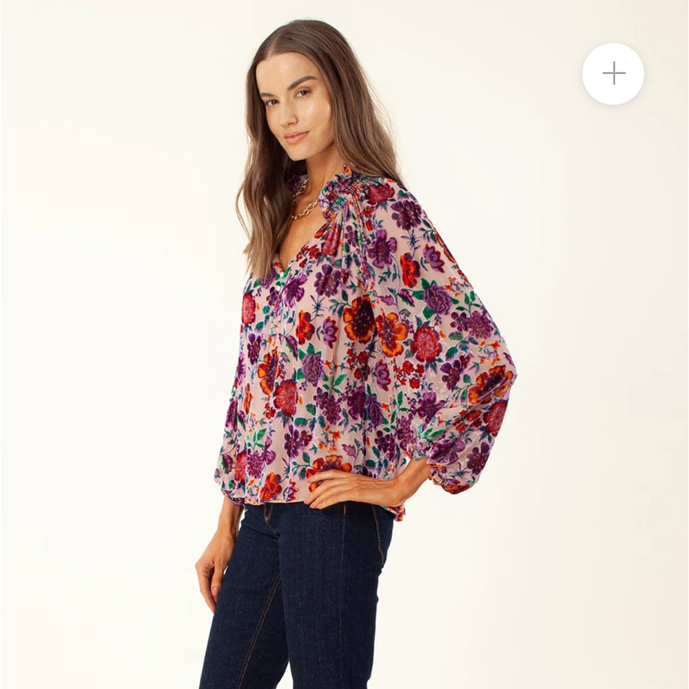BNWT Hale Bob Stevie Silk Top, Size Medium - Picture 3 of 6